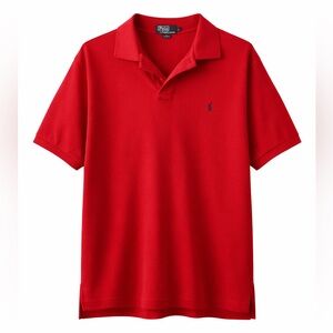 Men’s Polo Ralph Lauren Red Classic Fit Short Sleeve Polo Shirt Size Large